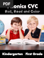 Phonics CVC - Roll, Read and Colour