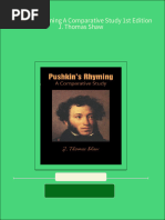 Instant Ebooks Textbook Pushkin S Rhyming A Comparative Study 1st Edition J. Thomas Shaw Download All Chapters