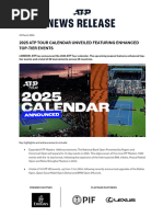 2025 Atp Tour Calendar Announcement