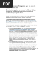 Bienes Raíces El Negocio Que Te Puede Hacer Millonario