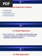 Lectures 7 8-Simple Regression Analysis - Assumptions and Estimations (OLS)