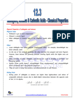 12.3 Aldehydes, Ketones and Carboxlic Acids - Chemical Properties