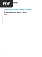 2018 Cambridge Primary Progression Tests English Stage 4 Ins Paper 2 Tcm142 430061