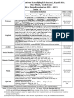 Grades 1 To 4 Study Guide First Term Exam 2024-25