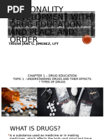 Personality Development With Drug Education and Peace and