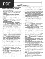 Computer Studies JSS3 First Term Exam