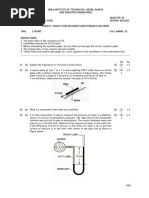 Me203 Fluid Mechanics and Hydraulic Machines (Mid - Mo22)