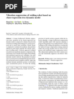 Vibration Suppression of Welding Robot Based On Chaos-Regression Tree Dynamic Model