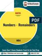 Numbers Remainders