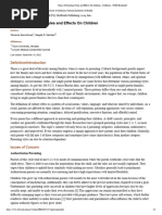 (Sanvictores & Mendez, 2022) Types of Parenting Styles and Effects On Children - StatPearls - NCBI Bookshelf