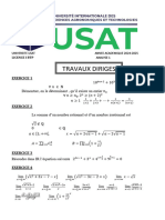 TD Analyse 1 Usat (Licence 1 BTP)