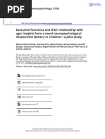 Executive Functions and Their Relationship With Age Insights From A Novel Neuropsychological Assessment Battery in Children A Pilot Study