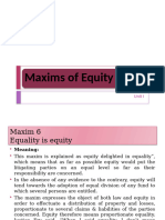 Maxims of Equity