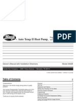 Auto Temp II Heat Pump: Programmable Thermostat For Single and Multistage Heat Pump Systems