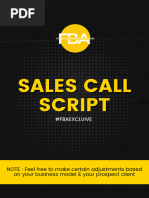 Sales Call Script