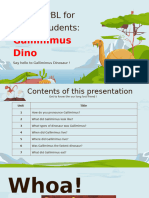 Gallimimus Dino Ppt-4H