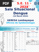 Sala Situacional Región Dengue