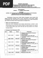 Pengumuman Jadwal Pelaksanaan SKD CPNS 2024