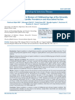 Vaginal Candidiasis in Women of Childbearing Age at The University Hospital of Brazzaville Prevalence and Associated Factors