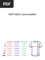 KNIT Fabric Consumption