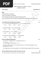 01 Algebra Question Paper March 2024-01 Algebra Question Paper March 2024