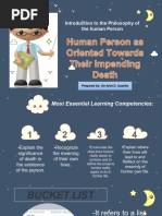 IPHP Lesson 10 Human Persons As Oriented Towards Their Impending Death