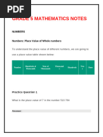 Grade 5 Mathematics Notes-1