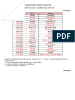 Grade 10 - Periodic Test 2 Timetable and Portions 721910809 1724408097