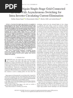 A Novel Multigain Single-Stage Grid-Connected Inverter With Asynchronous Switching For Intra-Inv