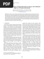 Automatic Classification of Clinical Skin Disease Images With Additional High-Level Position Information