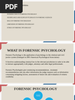 Forensic Psy F & I