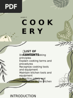 Cookery - Home Economic