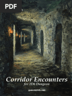 2D6 Dungeon - Gamesbyfelix - Com - Corridor Encounters (v1.00, OEF, 2024-05-31) - 6Mms6c