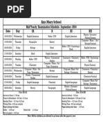 Final Senior Halfyearly Datesheet 2024