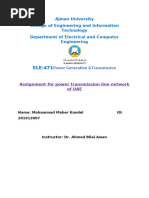 Assignment Power Generation &transmission