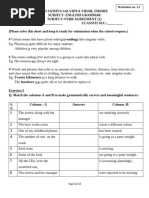 Sub Verb Agreement-Ws - 3.2