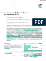 International Journal of Rotating Machinery - 2018 - Münsterjohann - Wall Pressure and Blade Surface Pressure in A Side