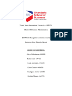 Relevance of Managerial Economics in Manufacturing Company