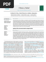 Calidad de Vida y Salud Mental en Adultos Adpotados (2021, España)