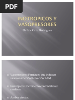 Inotropicos y Vasopresores