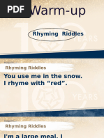 Rhyming Riddles