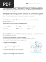 A1 Honors Summer Packet