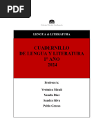 Cuadernillo de Lengua 1° AÑO 2024