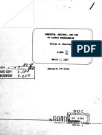 Concepts, Origins, and Uses of Linear Programming - 1957