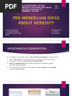 Pre-Mendelian Ideas About Heredity