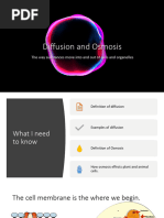 Osmosis and Diffusion