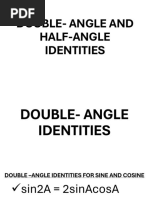 Double and Half Angle