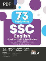 Demo 30 73 Topicwise SSC English Solved Papers 2010 2023 6th Edition 3300 Verbal Ability PYQs Disha Experts