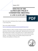 Monetary Policy Committee Meeting: Minutes of The