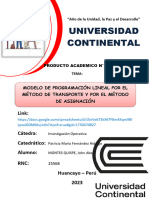 Producto Academico #02 - Investigacion Operativa